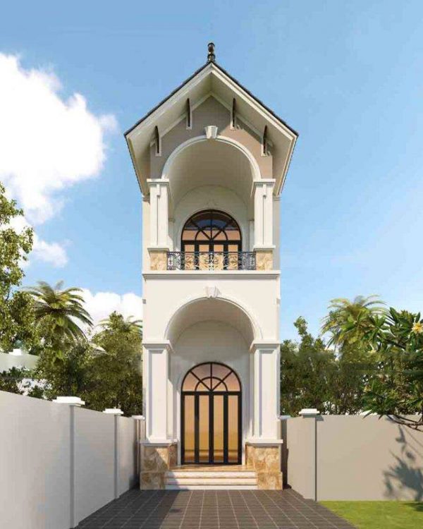 Mẫu nhà 2 tầng 3 phòng ngủ 5x10