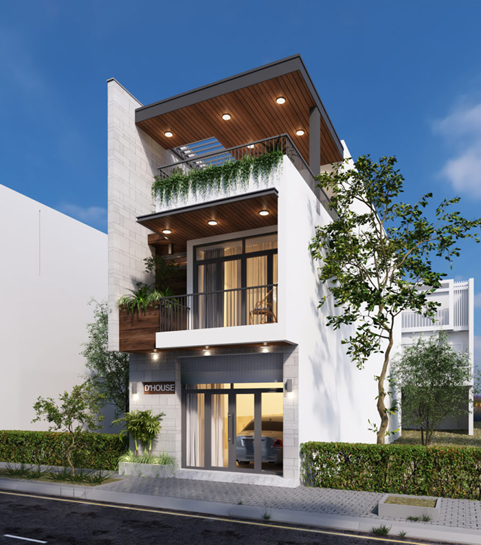 Mẫu nhà phố hiện đại mặt tiền 5m