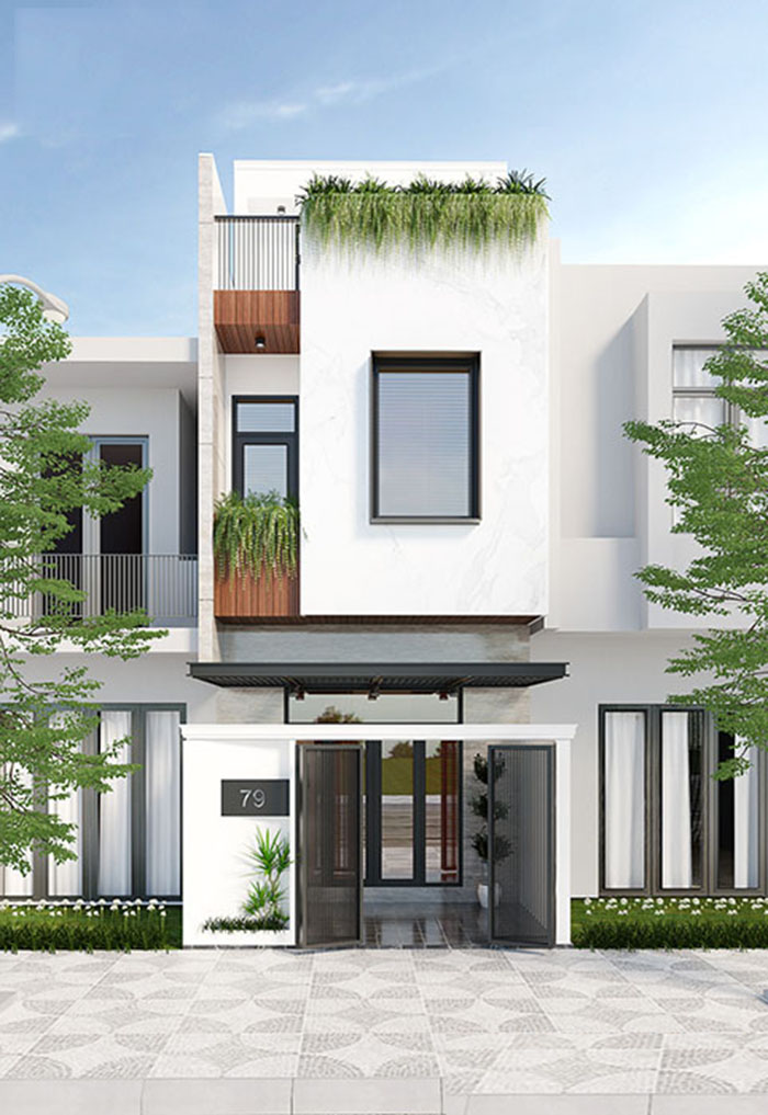 Mẫu nhà phố hiện đại mặt tiền 5m