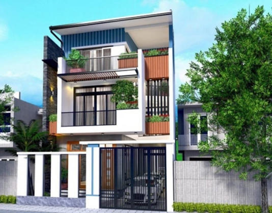 Mẫu nhà 1 trệt 1 lầu - Xây Dựng Minh Duy