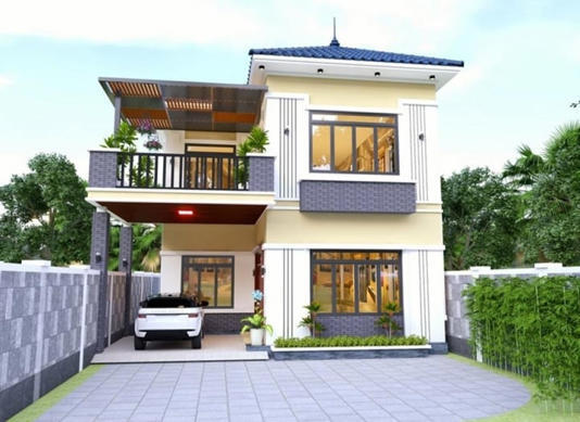 Mẫu nhà 1 trệt 1 lầu - Xây Dựng Minh Duy