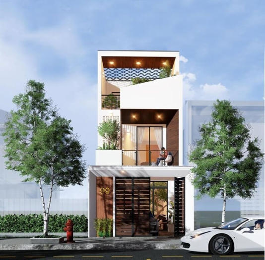 Mẫu nhà 1 trệt 1 lầu - Xây Dựng Minh Duy