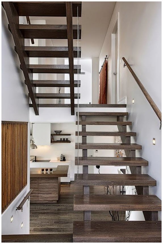 Mẫu cầu thang gỗ đẹp - Xây Dựng Minh Duy