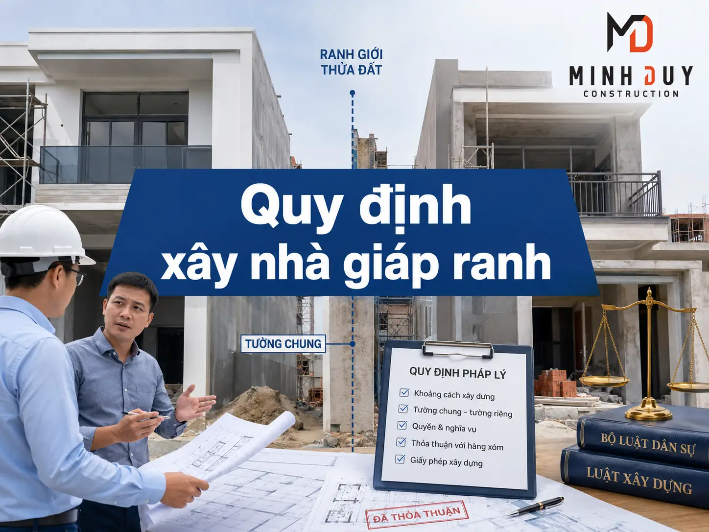 X&acirc;y nh&agrave; s&aacute;t ranh, tường chung h&agrave;ng x&oacute;m: Quy định ph&aacute;p l&yacute; & c&aacute;ch thương lượng