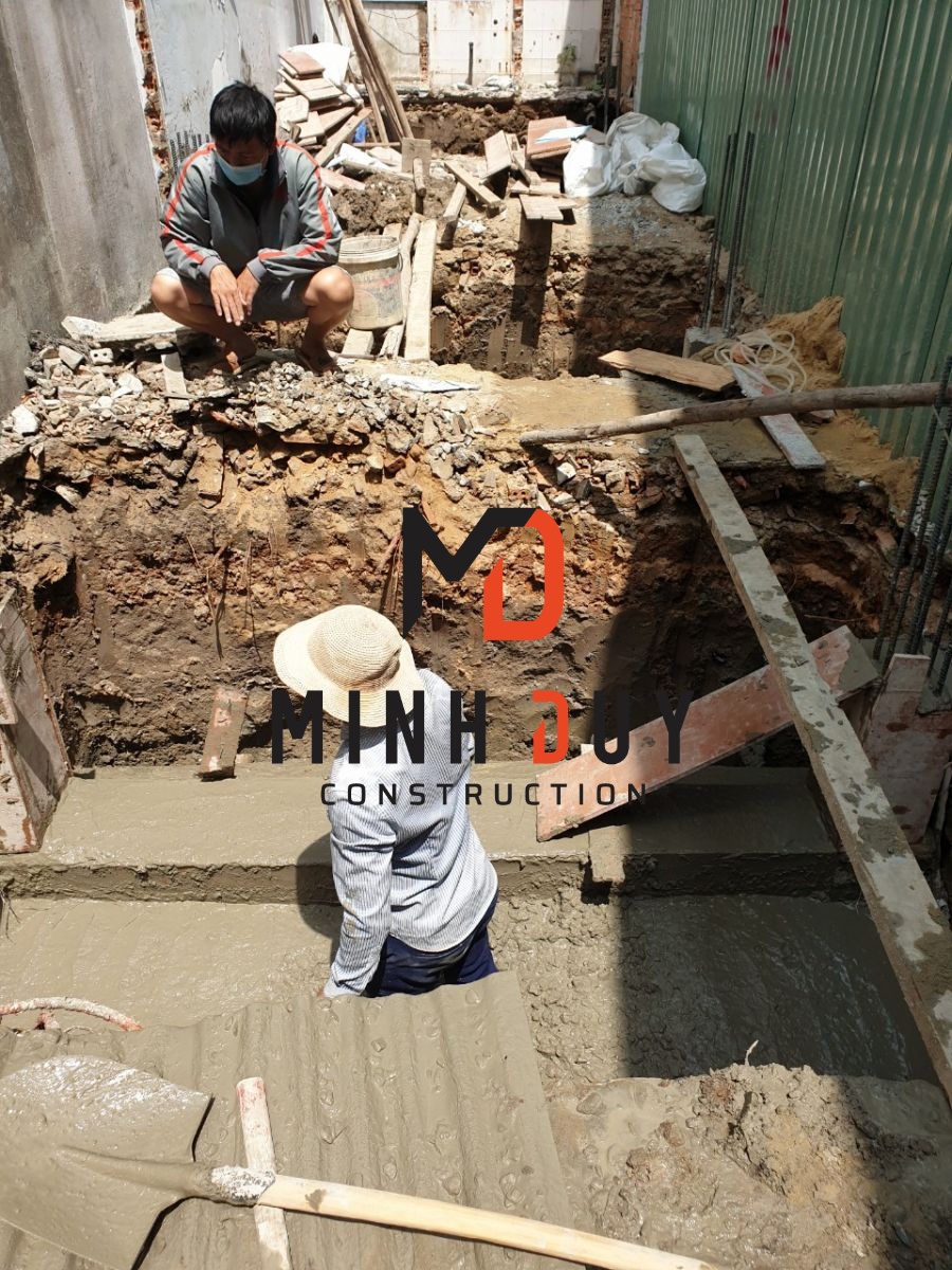 Xây Dựng Minh Duy thi công đổ bê tông móng - Xây Dựng Minh Duy