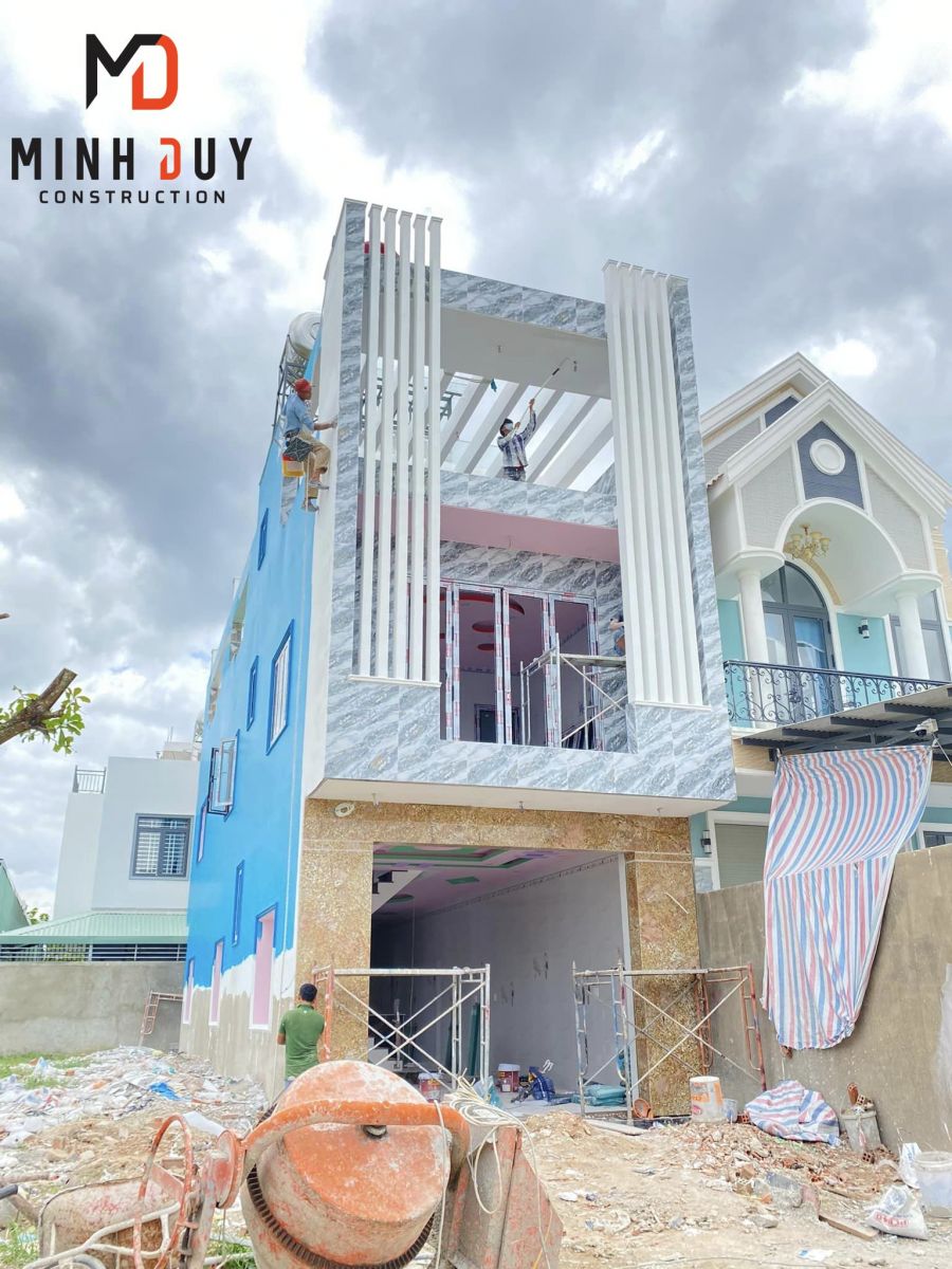 Công trình dần hình thành sau quá trình thi công hoàn thiện - Xây Dựng Minh Duy