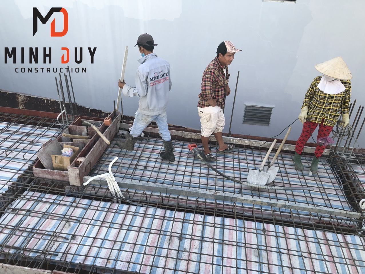 Giai đoạn chuẩn bị mặt bằng và thi công móng nhà tại Quận 6 - Xây Dựng Minh Duy