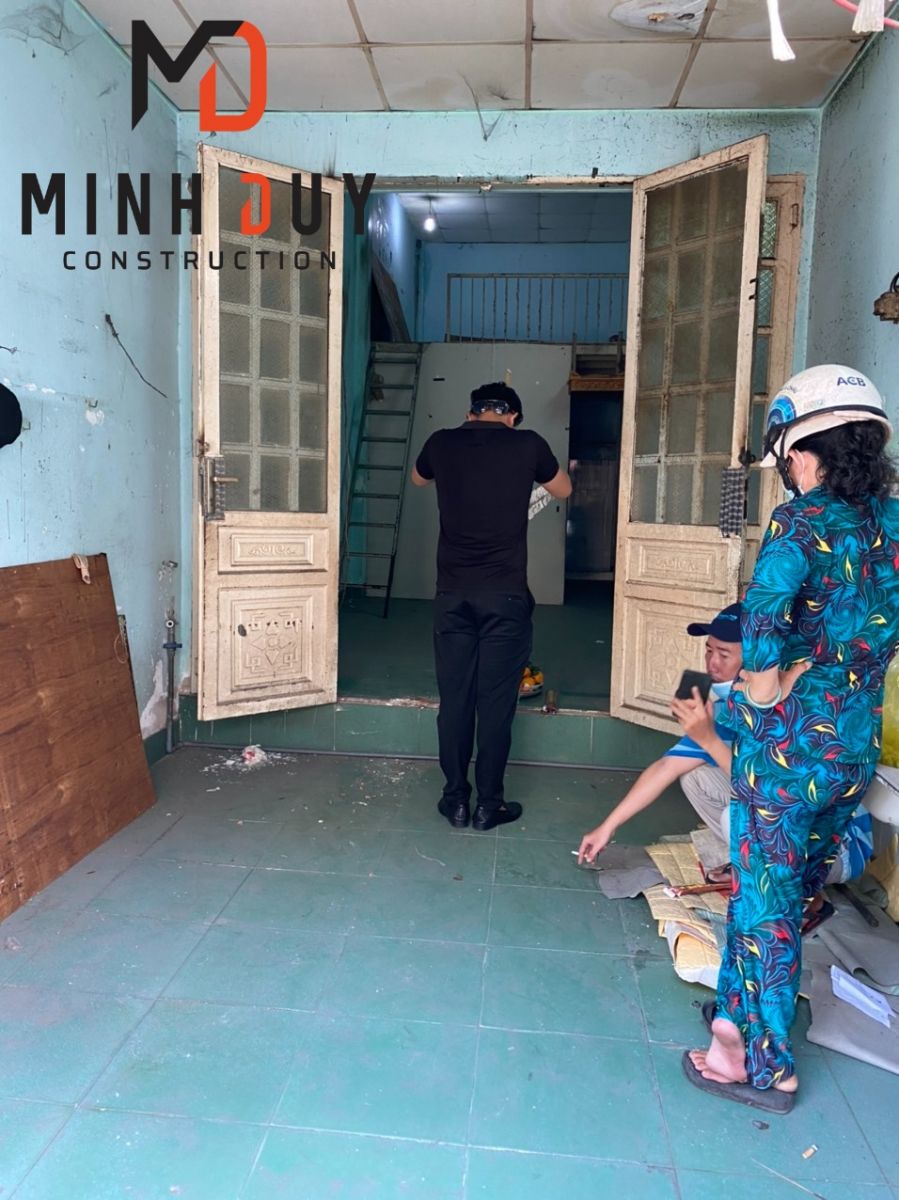 Minh Duy tiến hành thi công xây dựng nhà tại Quận 7