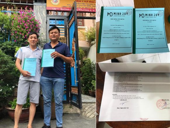 Hình ảnh ký hợp đồng và thiết kế 3D