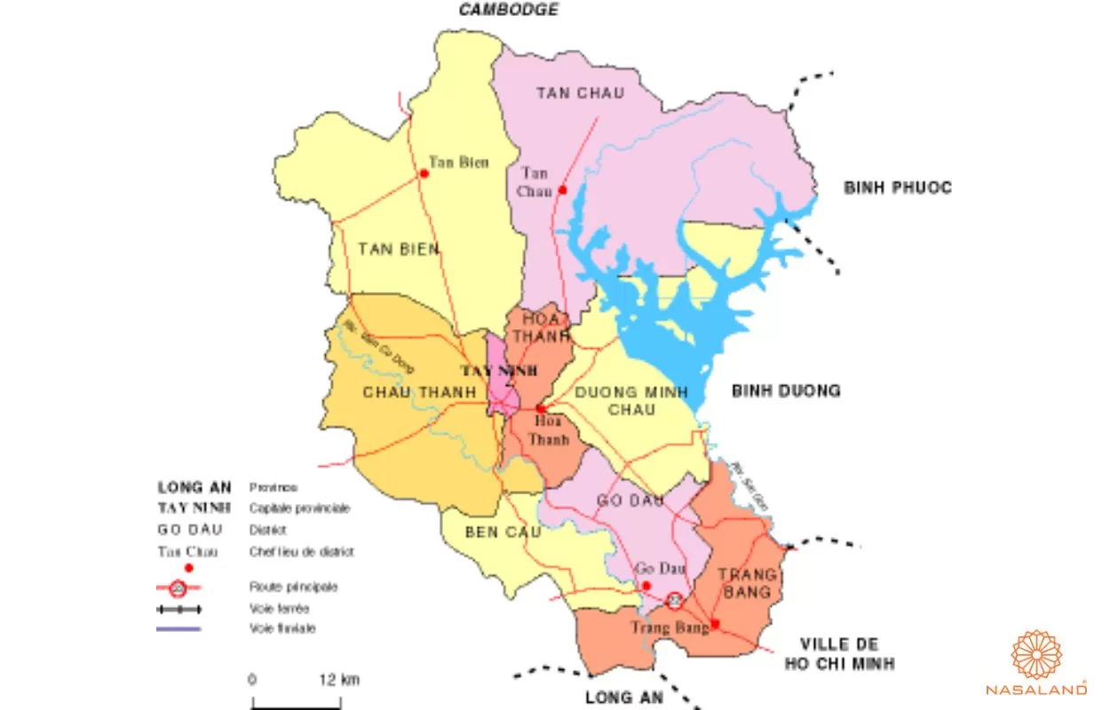 Ví trí địa lý Tỉnh Tây Ninh