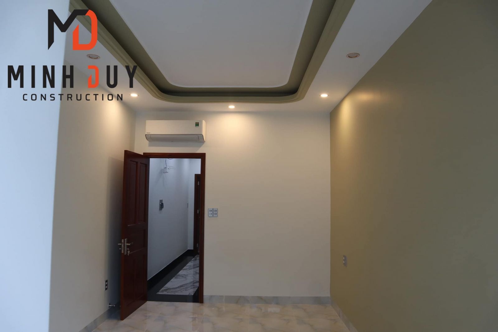 Hình ảnh phòng ngủ dự án xây nhà trọn gói tại TP.Thủ Đức sau khi hoàn thiện - Xây Dựng Minh Duy