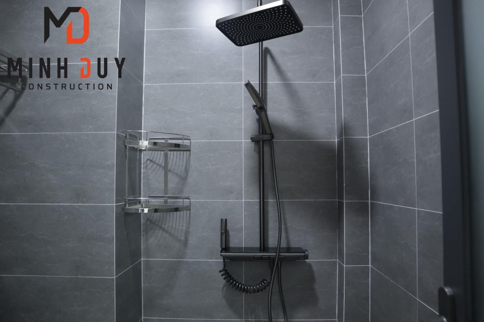 Hình ảnh nhà vệ sinh (WC) dự án xây nhà trọn gói tại TP.Thủ Đức sau khi hoàn thiện - Xây Dựng Minh Duy