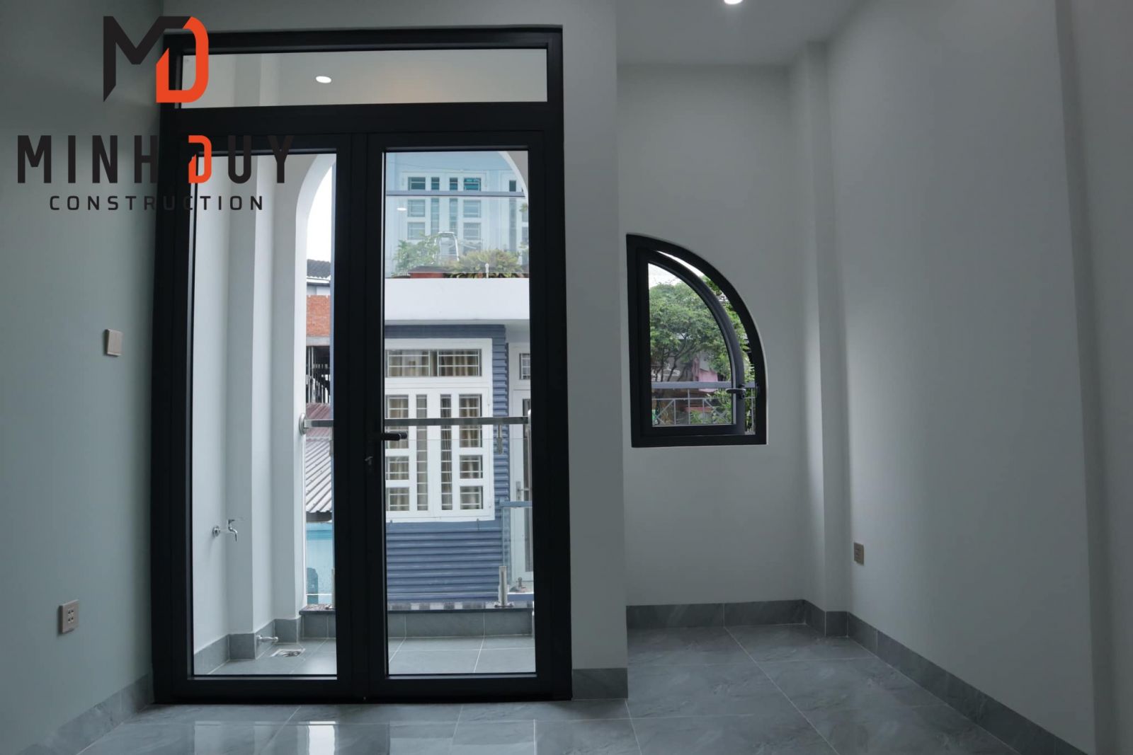 Hình ảnh phòng ngủ dự án xây nhà trọn gói tại TP.Thủ Đức sau khi hoàn thiện - Xây Dựng Minh Duy