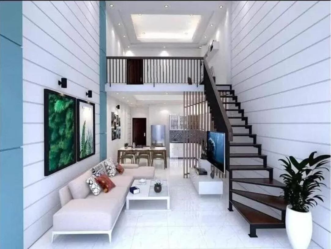 Mẫu nhà cấp 4 gác lửng hiện đại, tối giản - Xây Dựng Minh Duy