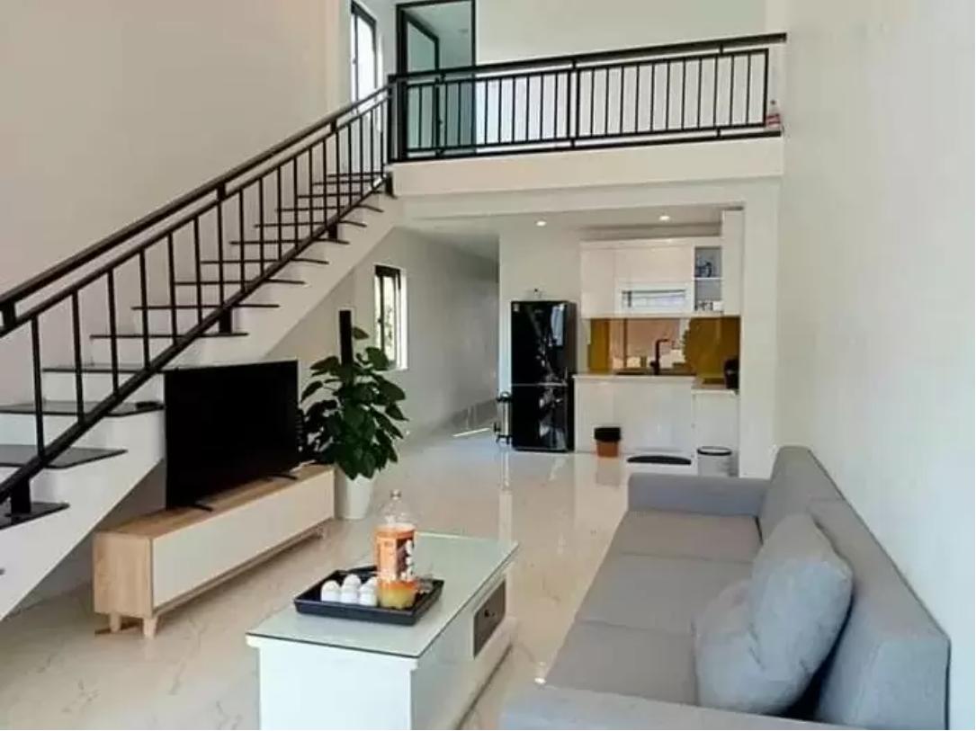 Mẫu nhà cấp 4 gác lửng có sân vườn gần gũi thiên nhiên