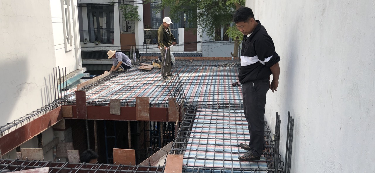Giai đoạn thi công kết cấu chịu lực (cột, dầm, sàn bê tông cốt thép)