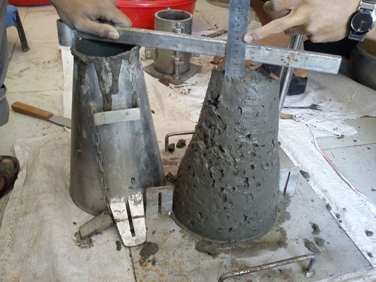 kiểm tra độ sụt bê tông