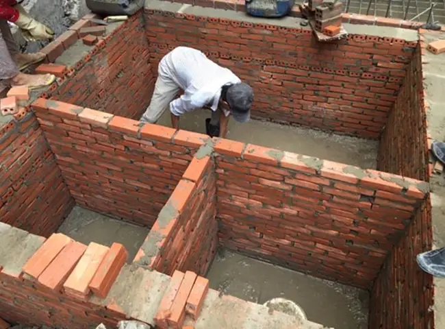 Quy tr&igrave;nh x&acirc;y hầm cầu 3 ngăn