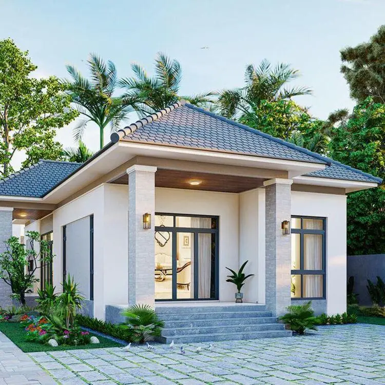 Mẫu nh&agrave; cấp 4 500 triệu 2 ph&ograve;ng ngủ c&oacute; s&acirc;n vườn