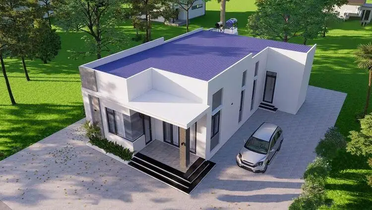 Mẫu nh&agrave; cấp 4 500 triệu 2 ph&ograve;ng ngủ c&oacute; s&acirc;n vườn