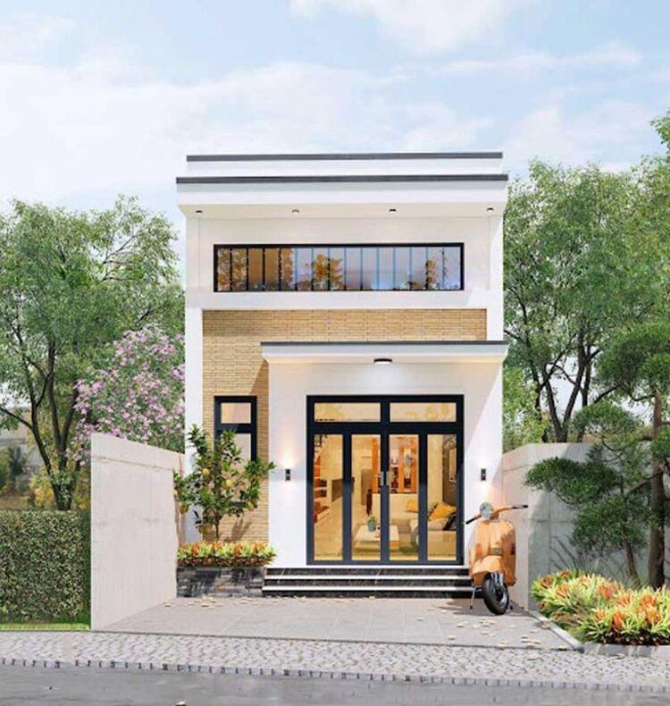 Mẫu nhà 500 triệu có gác lửng