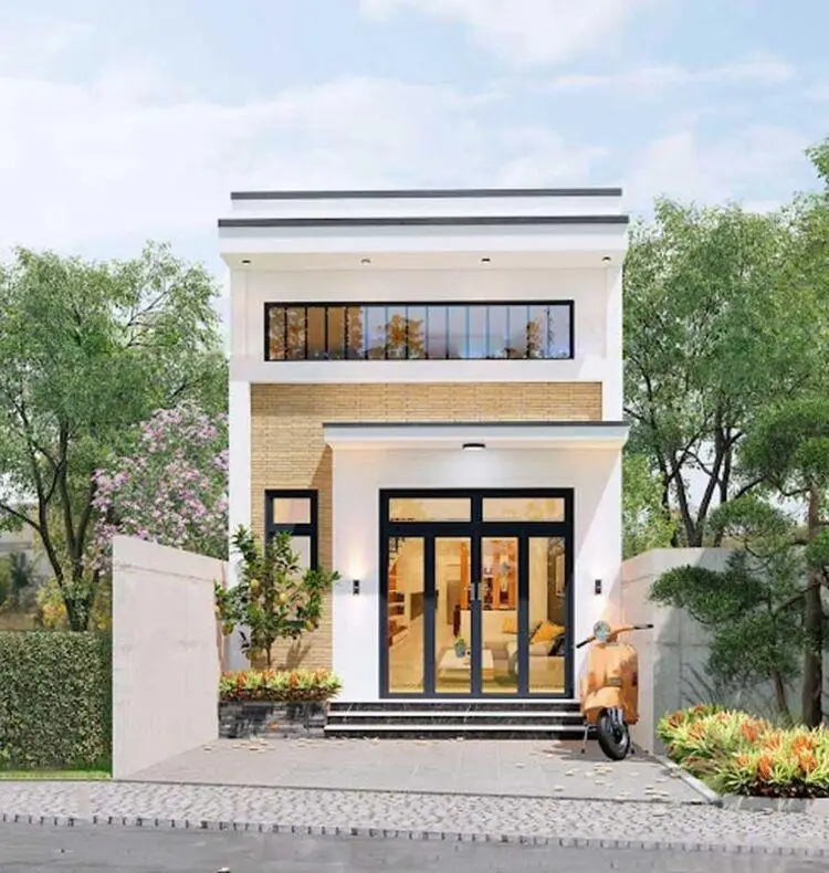 Mẫu nh&agrave; 500 triệu c&oacute; g&aacute;c lửng