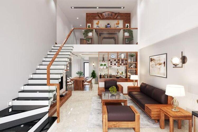 Mẫu nhà 500 triệu có gác lửng