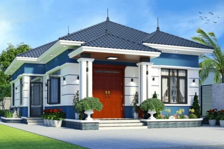 Mẫu nhà cấp 4 1 tỷ mái nhật 3 phòng ngủ - Mẫu 4