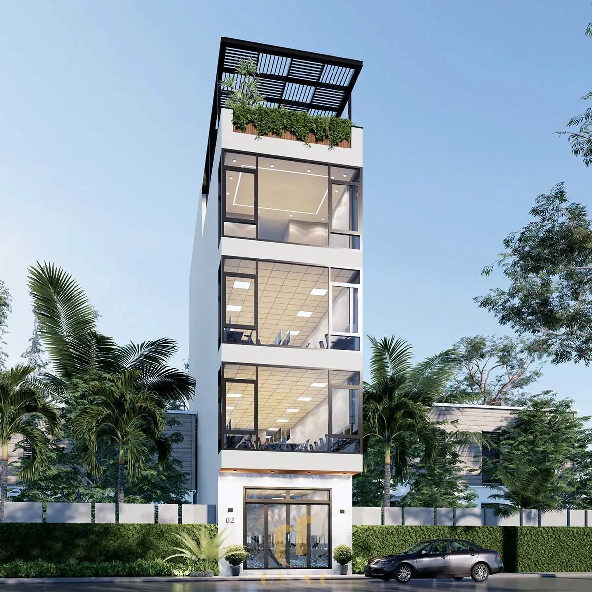 Nh&agrave; phố kết hợp căn hộ dịch vụ