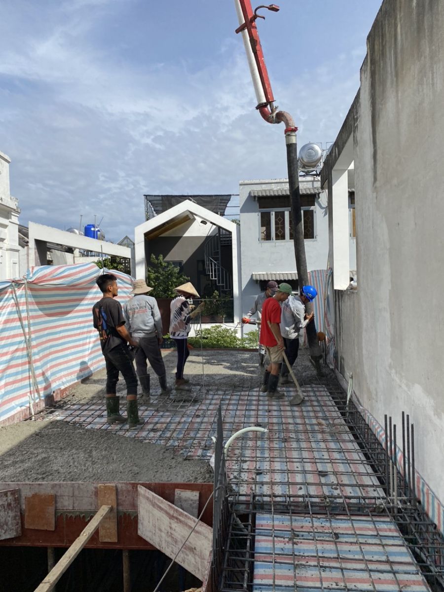 giai đoạn thi công phần thô