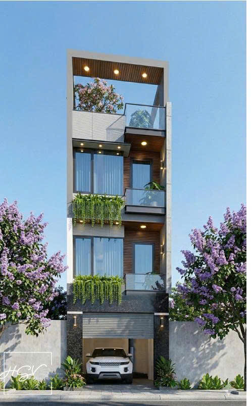 Hình ảnh công trình nhà phố 3 tầng phong cách hiện đại do Minh Duy thiết kế và thi công