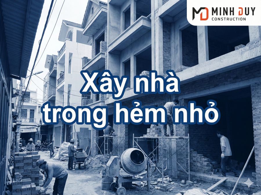 xây nhà trong hẻm nhỏ